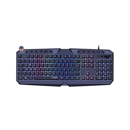 Speed-Link LUDICIUM RGB Rainbow - Gaming Tastaturen - Englisch - US - Schwarz