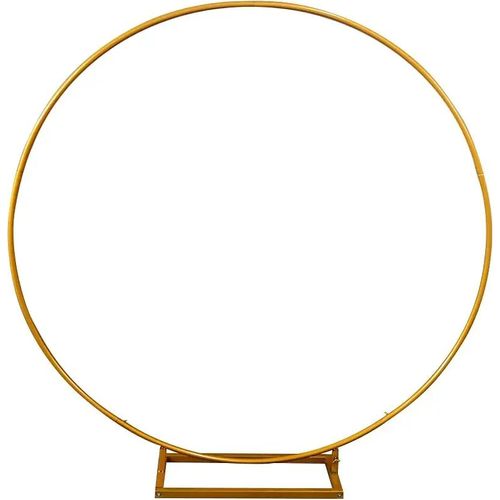 Metallkreisständer, 2 m Größe, vielseitig für Hochzeiten und Partys, Fluoreszenzgelb, 2.2m(7.2ft)