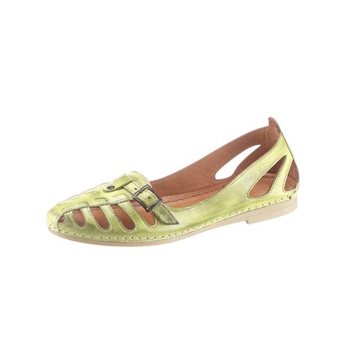 Slipper GEMINI, Damen, Gr. 40, grün, Glattleder, sportlich, Schuhe