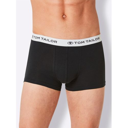 Panty TOM TAILOR, Herren, Gr. 6, schwarz (schwarz, anthrazit, grau, meliert), 95% Baumwolle, 5% Elasthan, Unterhosen