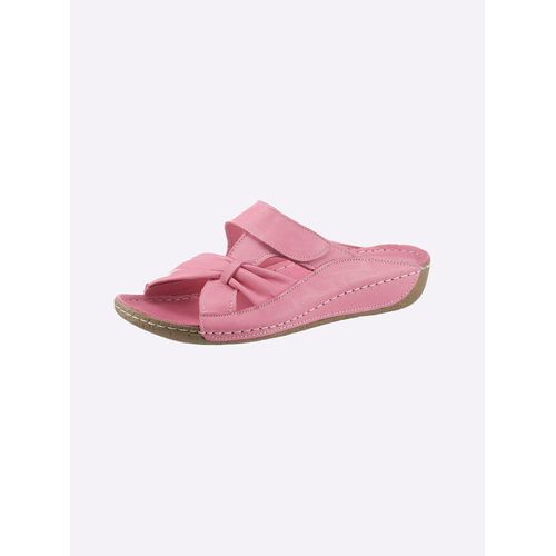 Pantolette ANDREA CONTI, Damen, Gr. 38, rosa (altrosa), Glattleder, modisch, Schuhe