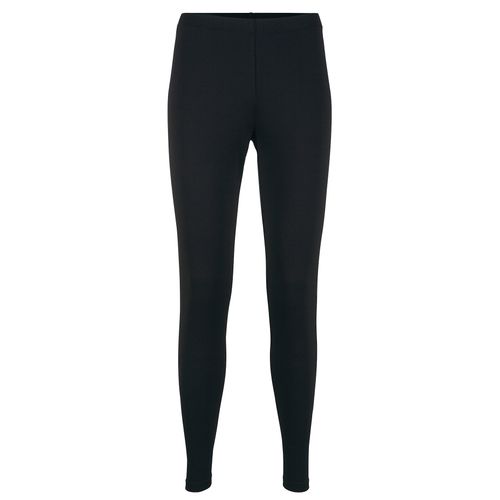 Leggings INSPIRATIONEN, Damen, Gr. 42, Normalgrößen, schwarz, 49% Baumwolle, 46% Polyester, 5% Elasthan, unifarben, lang, Hosen