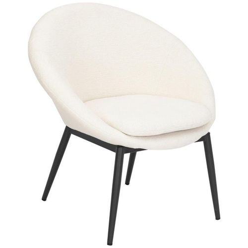 P & B Sessel , Weiß , Textil , 77x77x64 cm , Wohnzimmer, Sessel, Polstersessel