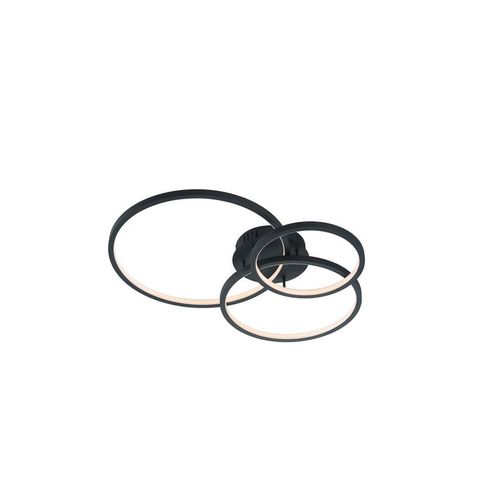 Trio Leuchten Led-Deckenleuchte Aaron , Anthrazit , Metall , warmweiß, kaltweiß, tageslichtweiß, Mehrfarbig , 79x10.5x64 cm , Farbwechsler,