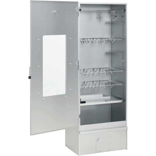 vidaXL Räucherofen mit Kaltrauchgenerator Verzinkter Stahl