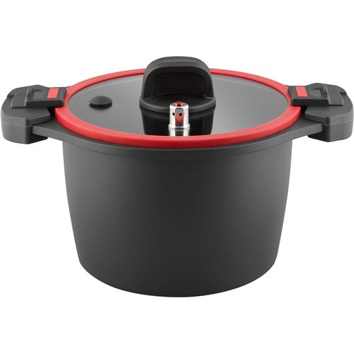 Dampfgartopf ELO, schwarz, H:16cm Ø:24cm, Töpfe, Dampfkochtopf, Ø 24 cm, 6 Liter, Induktion
