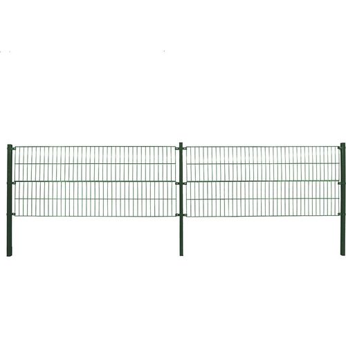Doppelstabmattenzaun MORATA Höhe: 80 cm / Länge: 40 m ohne Eckpfosten I Gartenzaun, Mattenzaun