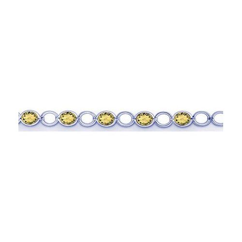 Quinn - Silberarmband mit Lemonquarzen - 028800948