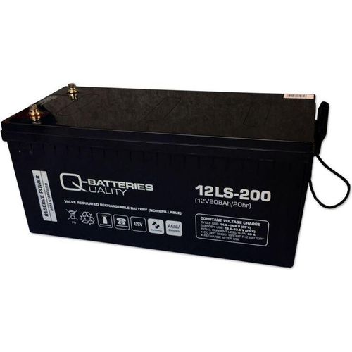 Q-Batteries 12LS-200 / 12V - 208Ah Blei Akku Standard-Typ AGM VRLA 10 Jahres Typ
