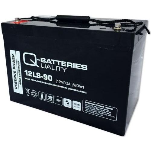 Q-Batteries 12LS-90 / 12V - 90Ah Blei Akku Standard-Typ AGM 10 Jahres Typ