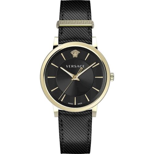 Versace Herren Uhr Armbanduhr V-Circle VE5A00320 Leder