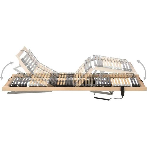 vidaXL Lattenrost Elektrisch mit 42 Latten 7 Zonen 90x200 cm