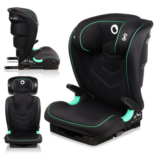 Lionelo Neal Kindersitz 15-36kg Kindersitz Isofix Seitenprotektoren Kennzeichnung i-Size 3-fach verstellbare Rückenlehne Zusätzlicher Kopfschutz Schwartz