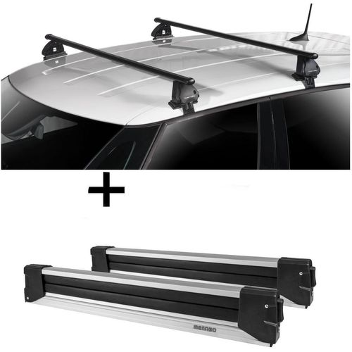 Skiträger YELO 6 Paar Ski + Dachträger VDP EVO Stahl kompatibel mit für Opel Astra K 5 Türer ab 2015