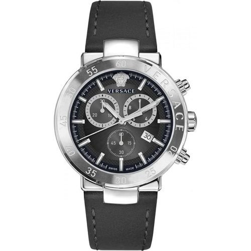 Versace Herren Uhr Armbanduhr Chronograph URBAN MYSTIQUE VEPY00120 Leder