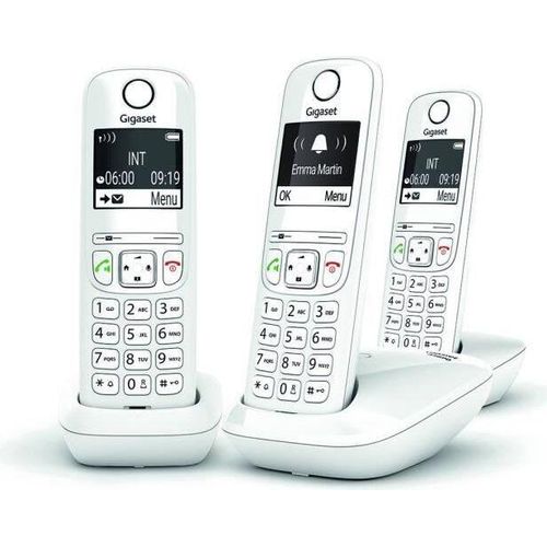 GIGASET Festnetztelefon AS690 Trio Weiß