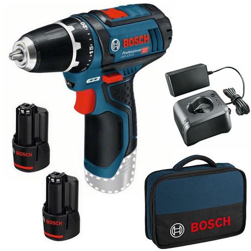 Bosch Akku Bohrschrauber Schrauber Ladegerät Tasche GSR 12V-15 0615990L6Z