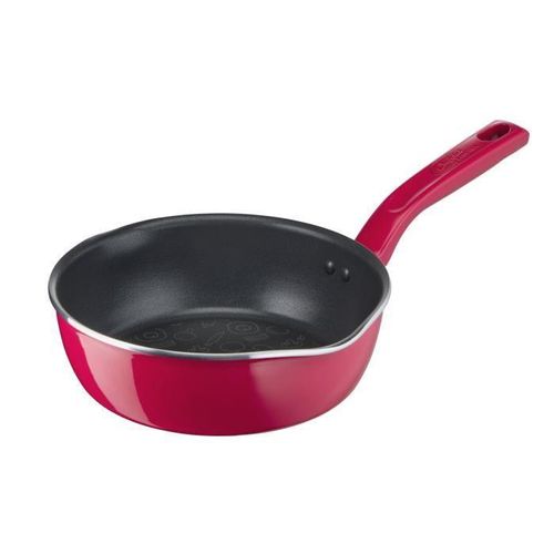 Chefclub von Tefal G8061704 Deep Herd 22cm Himbeerrot, Non-Stick-Beschichtung, kompatibel mit allen Lichtern mit Induktion.