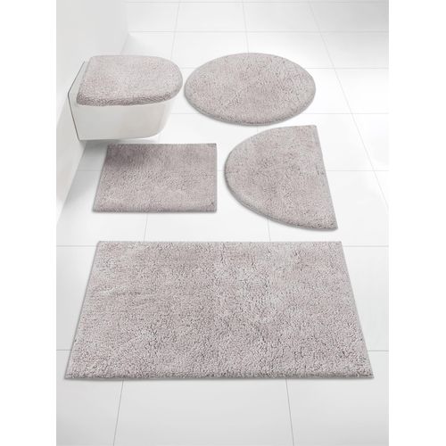 Badematte GRUND Gr. 6, grau, rund (Ø 75cm),, Badematten