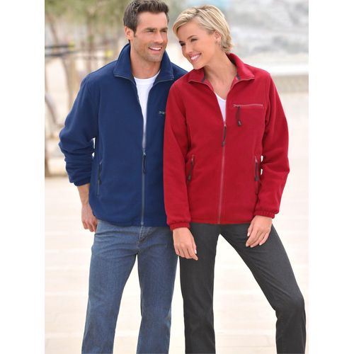 Fleecejacke CLASSIC, Herren, Gr. 56/58, blau, 100% Polyester, unifarben, Langarm, Jacken
