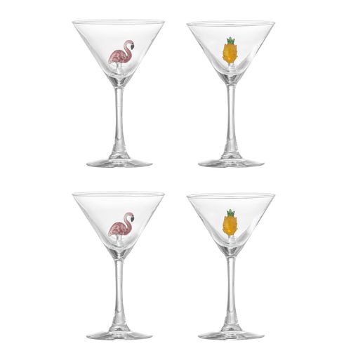 Bloomingville Cocktailglas Misa, 4er Set, Ø 9xH16 cm
