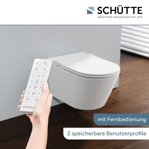 CESARI PREMIUM Dusch-WC, Weiß, Slim, Spülrandlos
