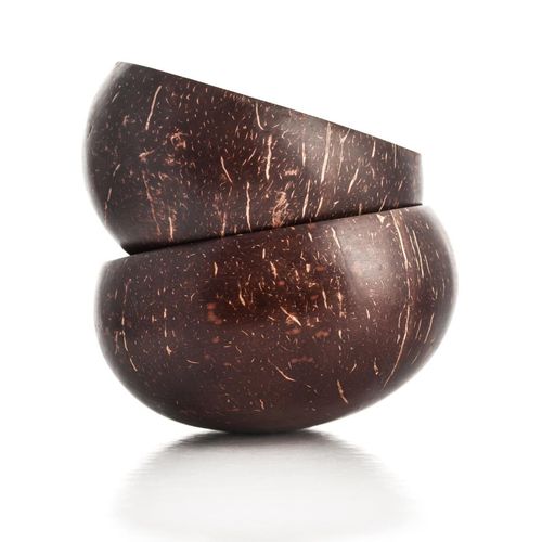 4 Eukoa Kokosnuss Schalen Müslischale Naturprodukt