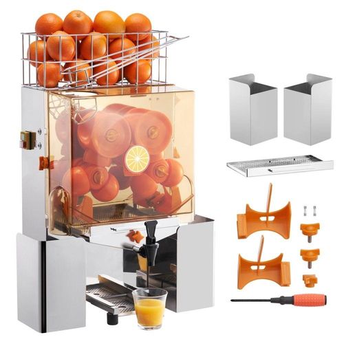 Kommerzielle Orangensaftpresse - 120 W - Professionelle Saftpresse und Extraktor mit praktischem Wasserhahn.