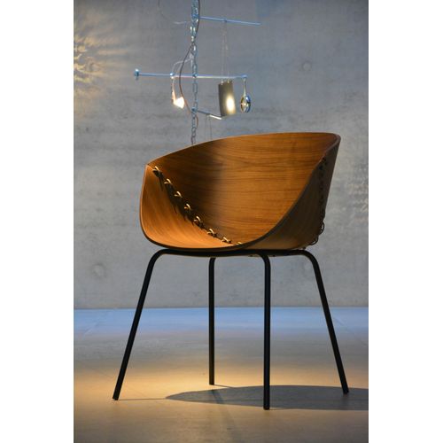 Esszimmersessel FIAM, schwarz (schwarz, nuss), B:65cm H:81cm T:58cm, Sessel