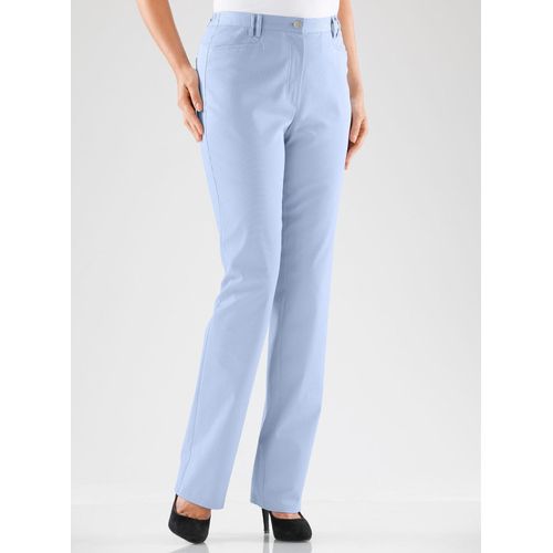 Funktionshose COSMA, Damen, Gr. 40, Normalgrößen, blau (hellblau), 97% Baumwolle, 3% Elasthan, unifarben, lang, Hosen