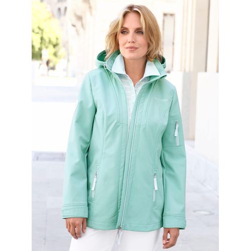 Softshelljacke CASUAL LOOKS, Damen, Gr. 20, grün (mint), 94% Polyester, 6% Elasthan, unifarben, Jacken