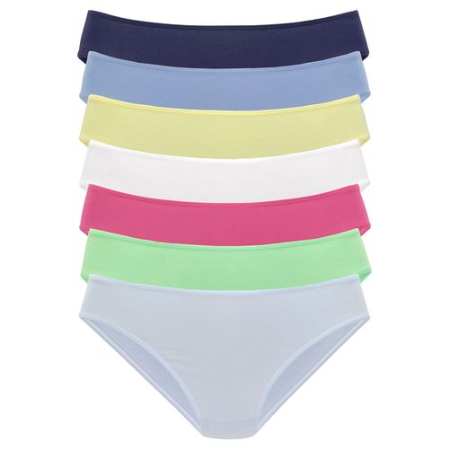 Jazz-Pants Slips VIVANCE, Damen, Gr. 32/34, bunt (1. farbsortiment), Single Jersey, Obermaterial: 95% Baumwolle, 5% Elasthan, unifarben, bequem, Unterhosen, in frischen und gedeckten Farben