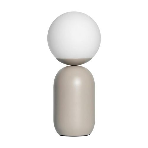 Nordlux Tischleuchte Notti , Grau, Weiß , Glas, Metall , 35 cm , Lampen & Leuchten, Innenbeleuchtung, Tischlampen, Nachttischlampen