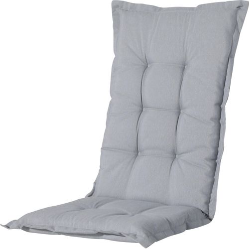 Sitzauflage BEST, grau (hellgrau), B:120cm H:7cm T:50cm, Polyester, Baumwolle, Polsterauflagen, für Stühle mit hoher Rückenlehne