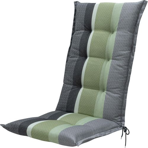 Sitzauflage BEST, grün, B:120cm H:7cm T:50cm, Polyester, Baumwolle, Polsterauflagen, für Stühle mit hoher Rückenlehne