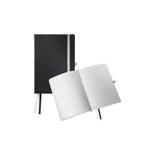 LEITZ Notizbuch Style DIN A5 liniert, schwarz Softcover 160 Seiten