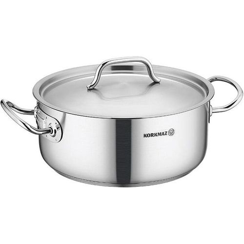 Topf aus rostfreiem Stahl. 18/10 32X19Cm 15L Korkmaz Proline Gastro A2725