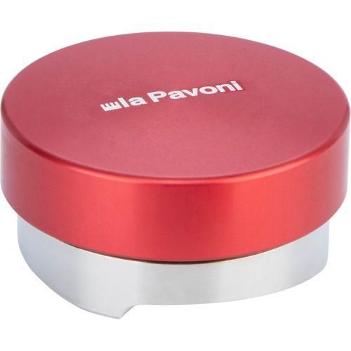 La Pavoni Edelstahl-Leveller- Tamper mit Logo, Rot 58 mm