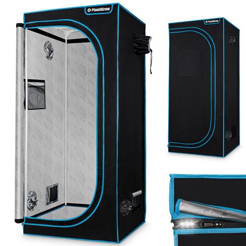 PlantiGrow - Growbox – Indoor Gewächshaus, Anzuchtzelt, Zuchtzelt, Anbauzelt - 120x60x180