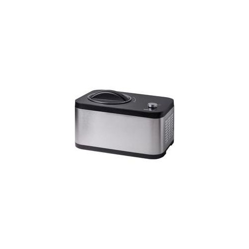 2-in-1 Eismaschine & Joghurtbereiter EVA edelstahl/schwarz, für 1.500ml Eiscreme, 120 Watt Kompressor