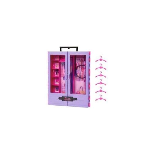 Barbie Kleiderschrank, Puppenmöbel rosa/weiß