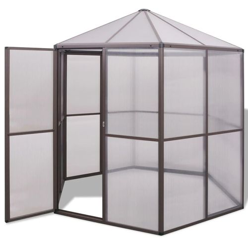 Gewächshaus Aluminium 240×211×232 Cm