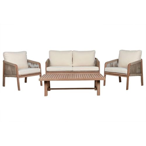 Gartenmöbel Home ESPRIT Braun 138 x 79 x 83 cm 138 x 79 x 65 cm (4 Stücke)