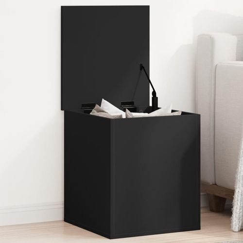 Truhe Schwarz 40X42X46 Cm Holzwerkstoff