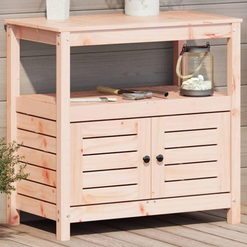 Pflanztisch Ablagen 82,5X45X81 Cm Imprägniertes Kiefernholz | Farbe: Natürliches Douglasie