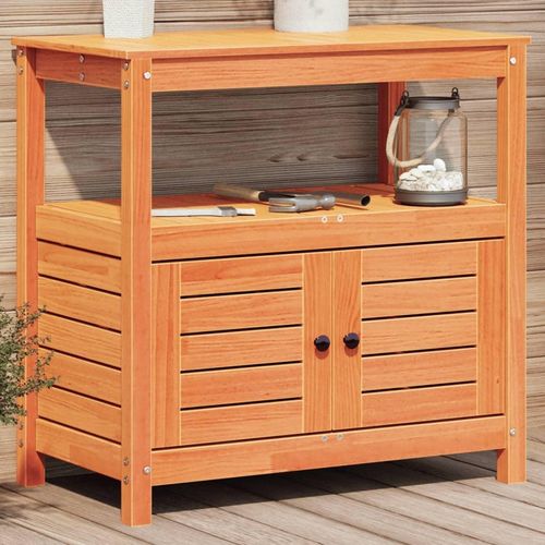 Pflanztisch Ablagen 82,5X45X81 Cm Imprägniertes Kiefernholz | Farbe: Braun