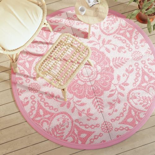 Outdoor-Teppich Arakil Pp Rosa | Größe: Ø 160 cm