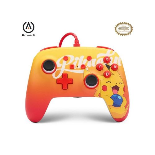 PowerA Enhanced Wired Controller for Nintendo Switch - Oran Berry Pikachu - Wired Controller - Nintendo Switch