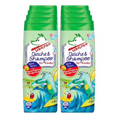 Tabaluga Kinder Dusche & Shampoo grün 300 ml, 8er Pack