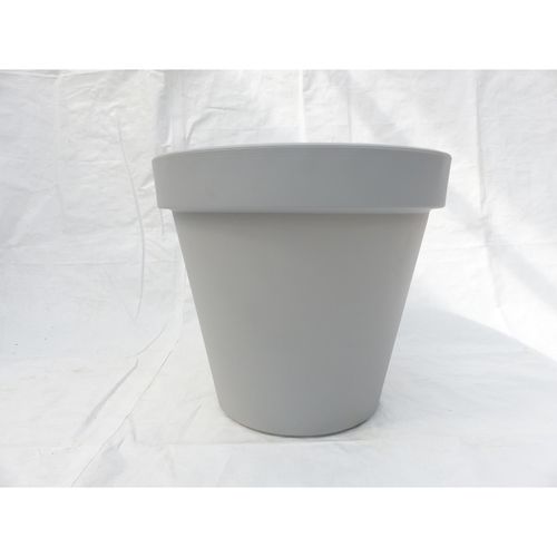 Pflanzkübel E&K, grau, rund Ø 60 cm, Pflanztopf Blumentopf Kübel XXL groß outdoor indoor